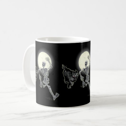 Schnelle Knochen Kaffeetasse (Vorderseite Links)