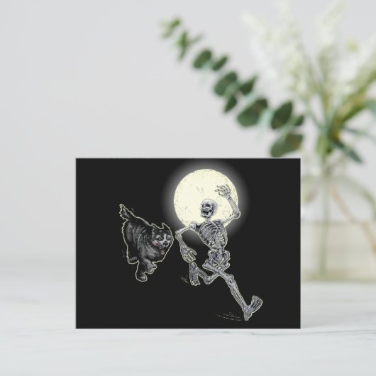 Schnelle Knochen Postkarte (Stehend Vorderseite)