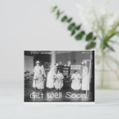 Schnelle Krankenpflege Postkarte (Stehend Vorderseite)