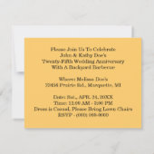 SCHNELLE LÄNDLICHE MUSTER BILDEN JAHRESEINLAGEN EINLADUNG (Rückseite)