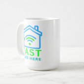 Schnelle Leben Hier Kaffeetasse (Vorderseite Links)