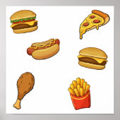 Schnelle Lebensmittelsammlung Poster (Vorne)