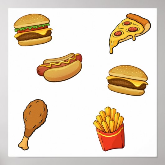 Schnelle Lebensmittelsammlung Poster (Vorne)