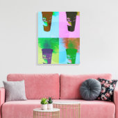 Schnelle Lebensmitteltassen Pop Art Leinwanddruck (Insitu (Wohnzimmer))