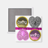 SCHNELLE LEBERHERZSCHEIBE, REINIGER GESCHIRRSPÜLER MAGNET (Vorderseite/Rückseite)