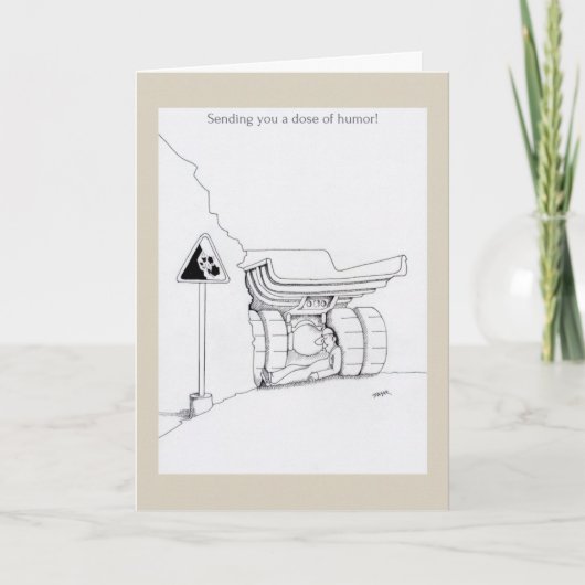 Schnelle LKW-Karten, lustige LKW-Cartoon Karte (Vorderseite)