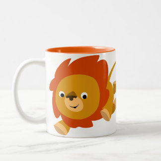 Schnelle Niedliche Cartoon-Löhne-Tasse Zweifarbige Tasse