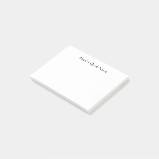 Schnelle Notizen, Ideen, modern, einfach, minimali Post-it Klebezettel (angewinkelt)