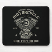 Schnelle oder Die Motorrad-Fahrt für kundenspezifi Mousepad (Vorne)