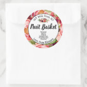 Schnelle Pflege des Früchtekorbs Runder Aufkleber (Tasche)