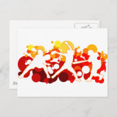 Schnelle Pitch-Softball-Spieler Postkarte (Vorne/Hinten)