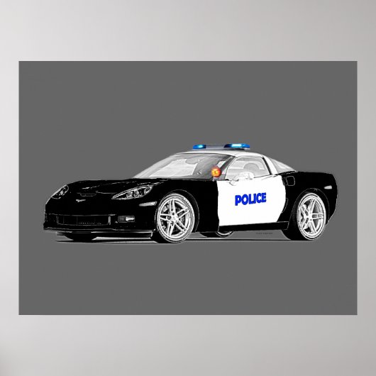 Schnelle Polizeiwagen!!! Poster (Vorne)