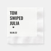 schnelle Rechte verabred App niedlich minimalistis Serviette (Vorderseite)