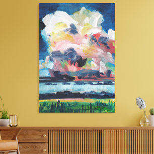 Schnelle Regenschauer 2 Malerei / Künstler Larry L Leinwanddruck