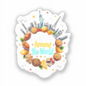 Schnelle Reise durch die Welt Aufkleber (Vorderseite)