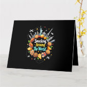 Schnelle Reise durch die Welt Karte (Gelbe Blume)