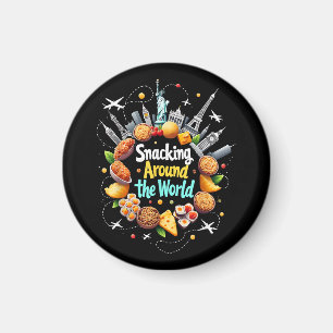 Schnelle Reise durch die Welt Magnet