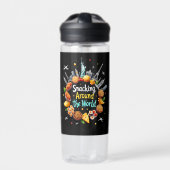 Schnelle Reise durch die Welt Trinkflasche (Vorderseite)