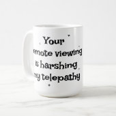 Schnelle Remote Viewing Telepathy-Tasse Kaffeetasse (Vorderseite Links)