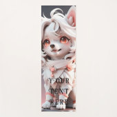 Schnelle, rosa und weiße Welpenkinder nach Maß Yogamatte (Vorderseite)