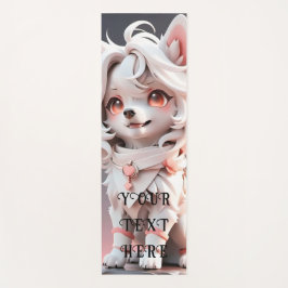 Schnelle, rosa und weiße Welpenkinder nach Maß Yogamatte