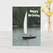 ***SCHNELLE SAILING AHEAD*** GLÜCKLICH KARTE (Gelbe Blume)