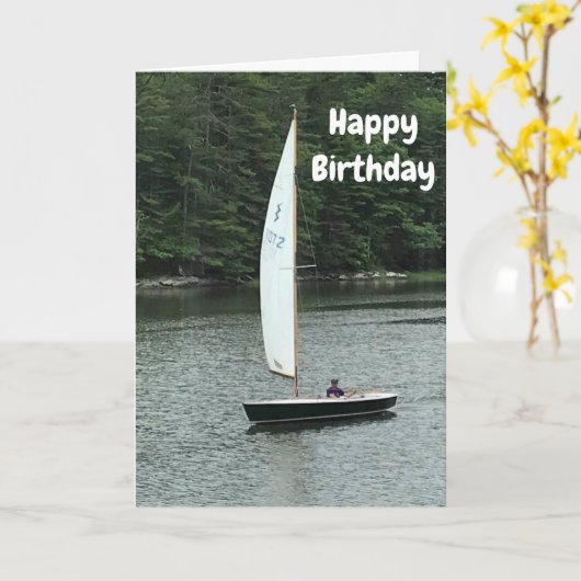 ***SCHNELLE SAILING AHEAD*** GLÜCKLICH KARTE (Gelbe Blume)