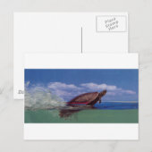 schnelle Schildkröte Postkarte (Vorne/Hinten)