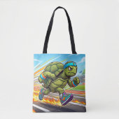 Schnelle Schildkröte Sprinter Athletischer Läufer Tasche (Vorderseite)