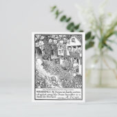 Schnelle Schnecke auf Rädern Postkarte (Stehend Vorderseite)