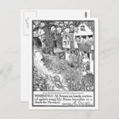 Schnelle Schnecke auf Rädern Postkarte (Vorne/Hinten)