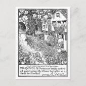 Schnelle Schnecke auf Rädern Postkarte (Vorderseite)