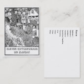 Schnelle Schnecke auf Rädern Visitenkarte (Vorne/Hinten)