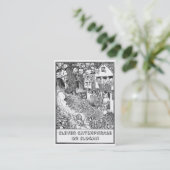 Schnelle Schnecke auf Rädern Visitenkarte (Stehend Vorderseite)