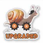 Schnelle Schnecke Aufkleber (Vorderseite)