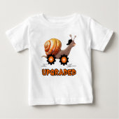 Schnelle Schnecke Baby T-shirt (Vorderseite)