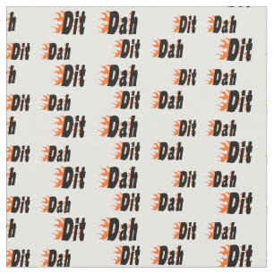 Schnelle Sendestücke und Dahs Ham Radio Fabric Stoff