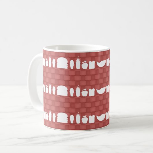 Schnelle Silhouetten Design-Musterfehler Kaffeetasse (Vorderseite Links)