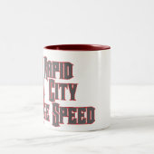 Schnelle Stadt-Vintage Geschwindigkeit - Zweifarbige Tasse (Mittel)