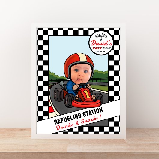 Schnelle TANKSTELLE - Getränke und Snacks Poster