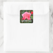 Schnelle Touch von Class-Rose #1-2-Stickern Quadratischer Aufkleber (Tasche)