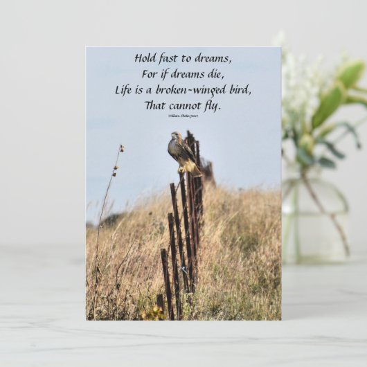 Schnelle Träume Einladung (Stehend Vorderseite)