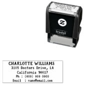 Schnelle und einfache Adressinformationen Permastempel (Beispiel)