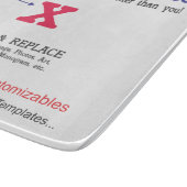 Schnelle und einfache leere Schablone Schneidebrett (Ecke)