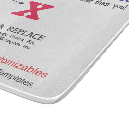 Schnelle und einfache leere Schablone Schneidebrett (Ecke)