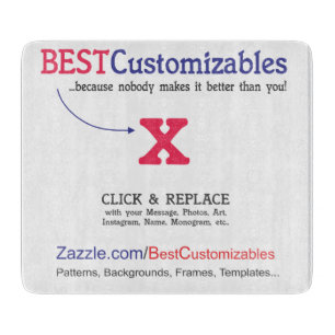 Schnelle und einfache leere Schablone Schneidebrett