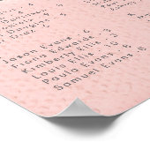 Schnelle und fette Alphabetische Hochzeitskizze Poster (Ecke)