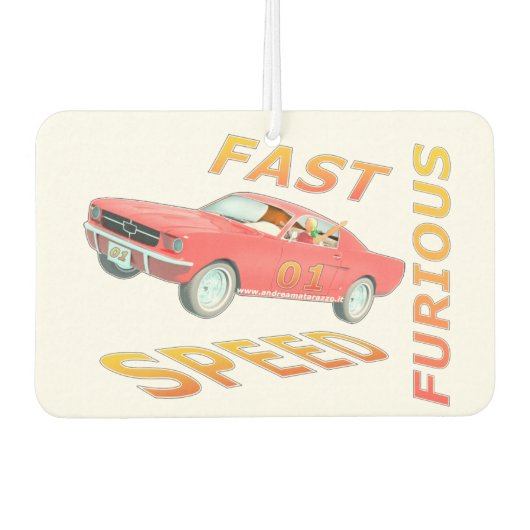 Schnelle und schnelle Wut 01 Autolufterfrischer (Vorderseite)