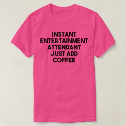 Schnelle Unterhaltung mit Kaffee T-Shirt (Design vorne)