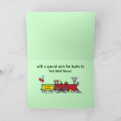 Schnelle Zugfahrt mit benutzerdefinierbarer Karte (Innenseite)